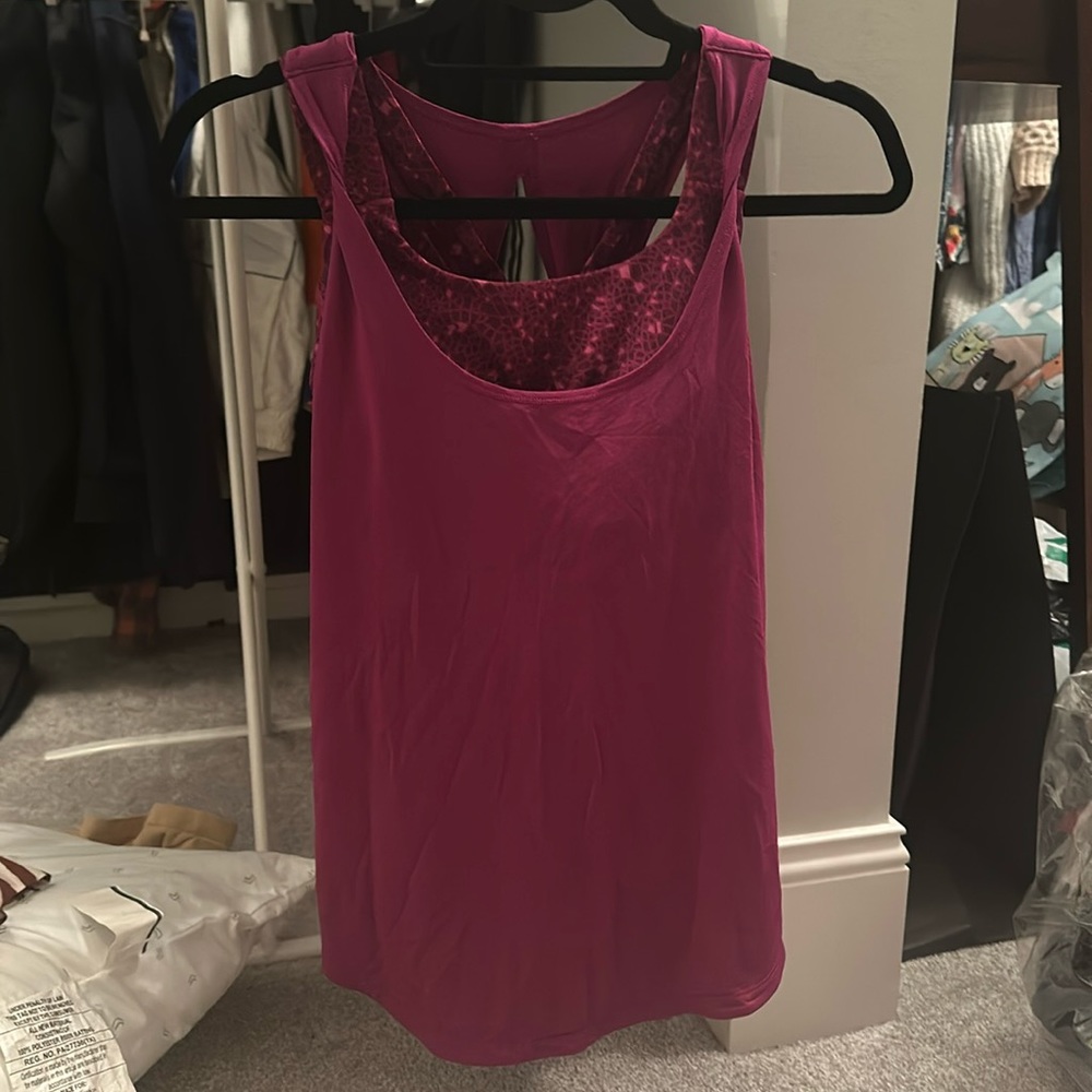 Lululemon built in sports bra and tank